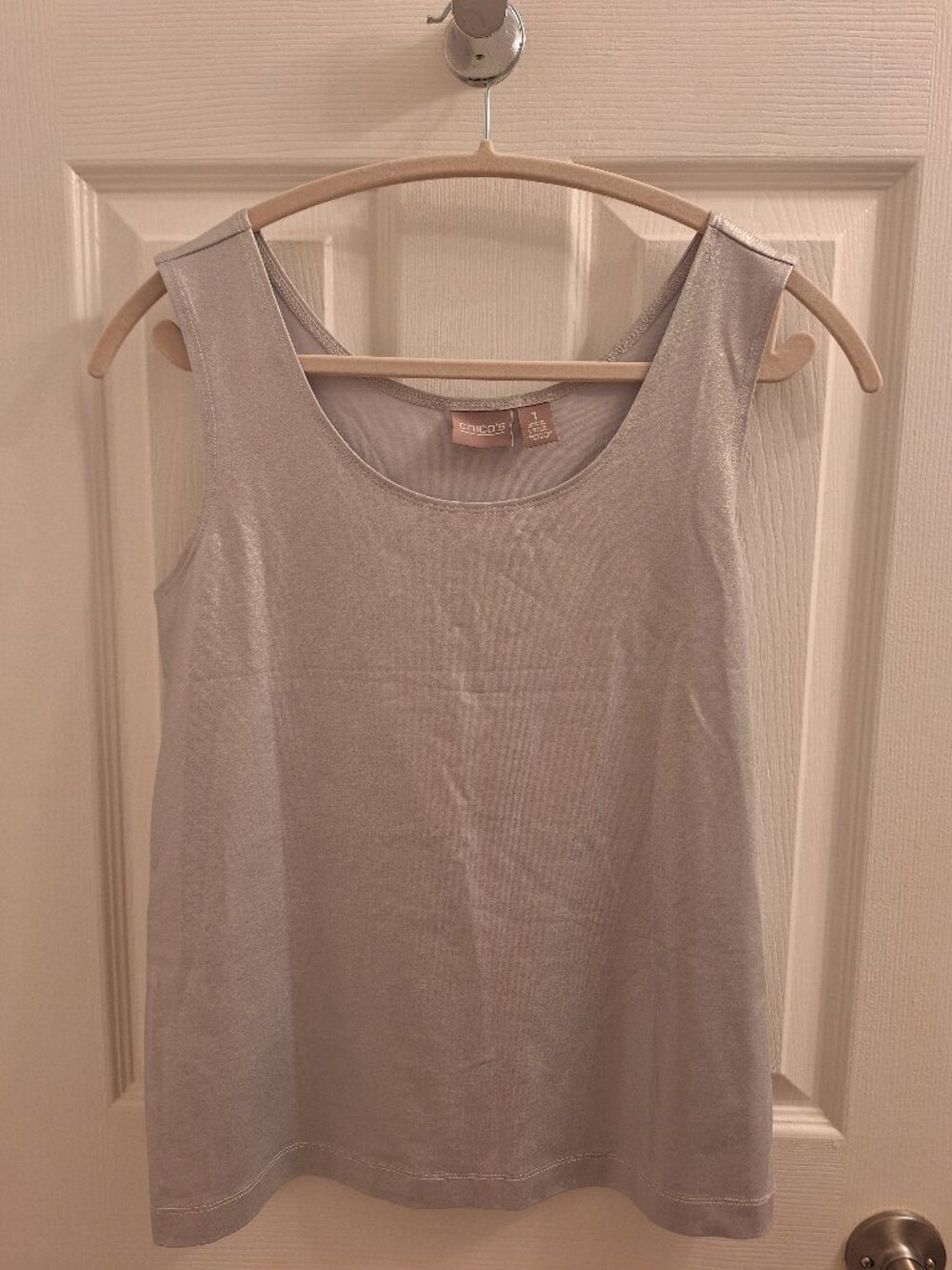 Chico's tank top Silver Size 1